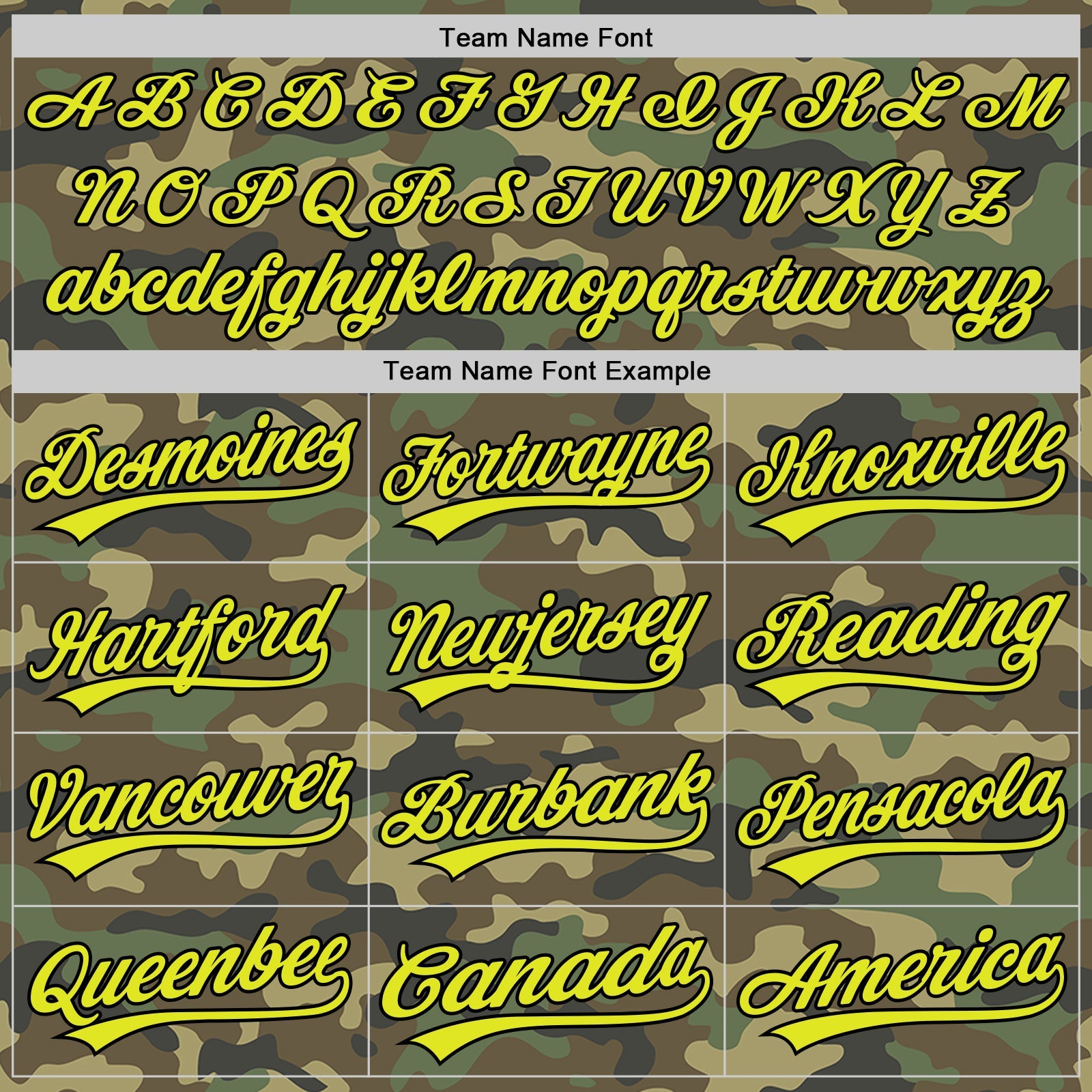 Custom Camo Neon Yellow-Black Salute To Service Two-Button Unisex Softball Jersey view 4