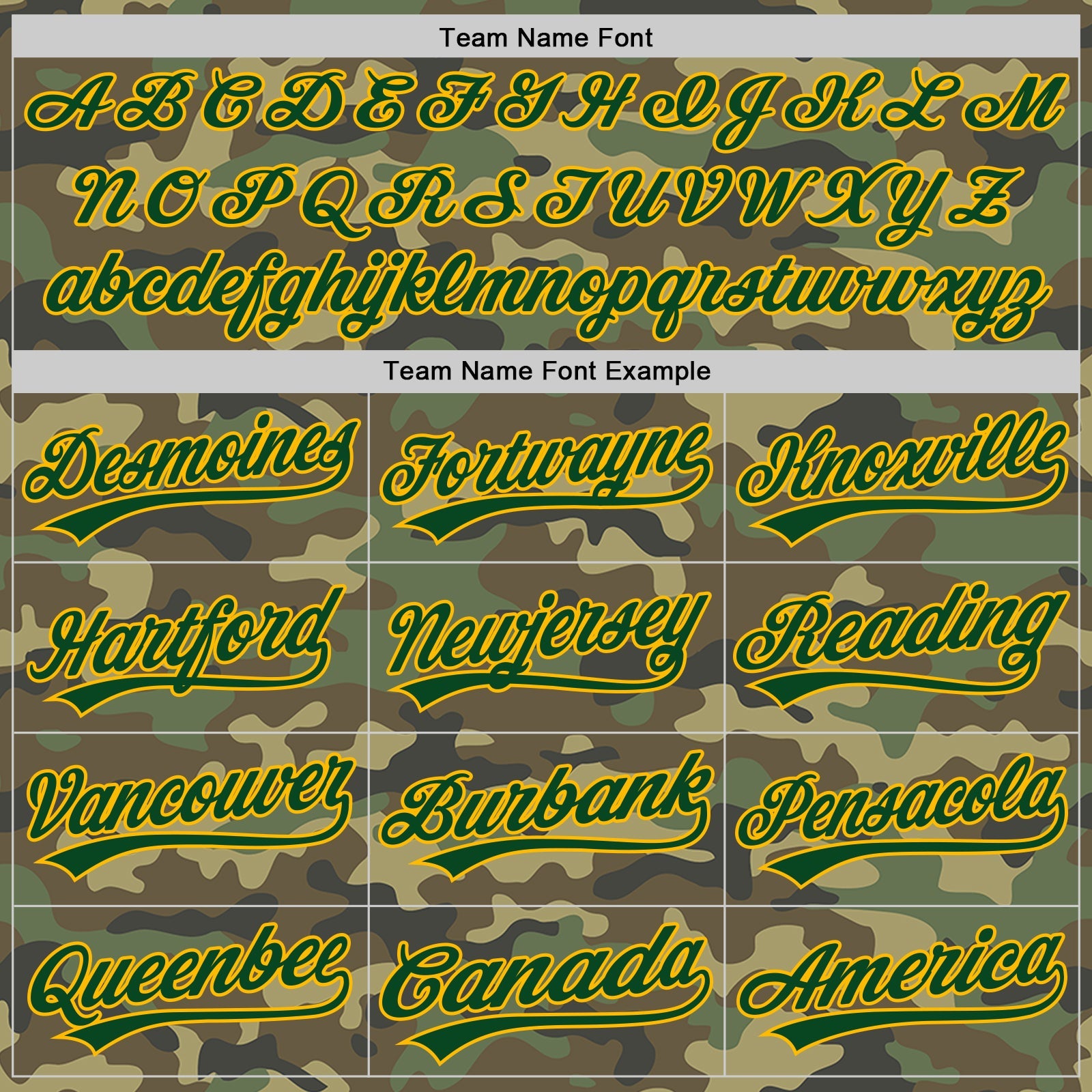 Custom Camo Green-Gold Salute To Service Two-Button Unisex Softball Jersey view 4