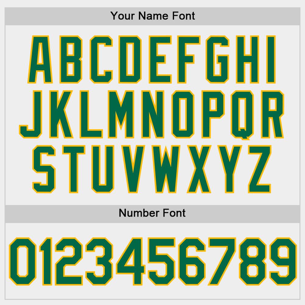 Custom White Kelly Green-Gold Two-Button Unisex Softball Jersey view 5