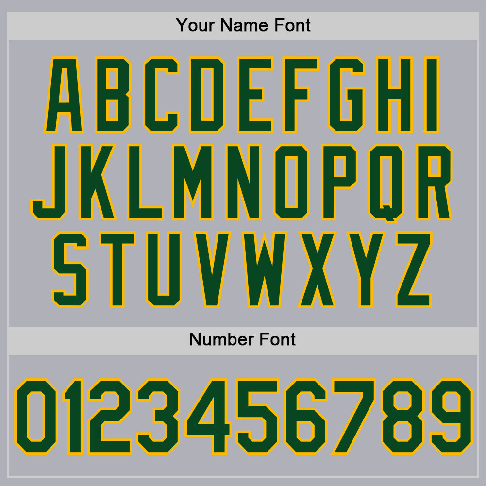Custom Gray Green-Gold Two-Button Unisex Softball Jersey view 5