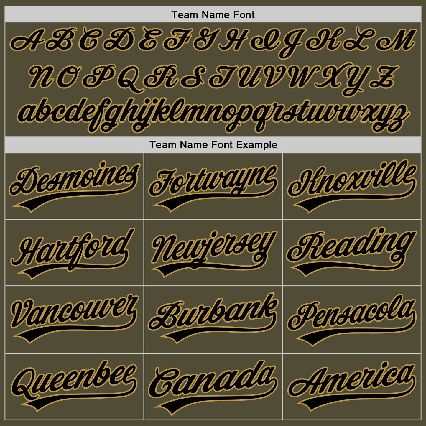Custom Olive Black-Old Gold Salute To Service Two-Button Unisex Softball Jersey view 4
