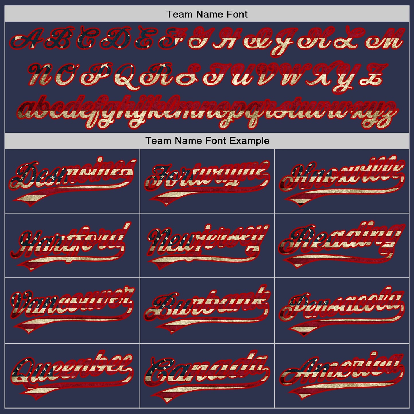 Custom Navy Vintage USA Flag-Red Two-Button Unisex Softball Jersey view 4