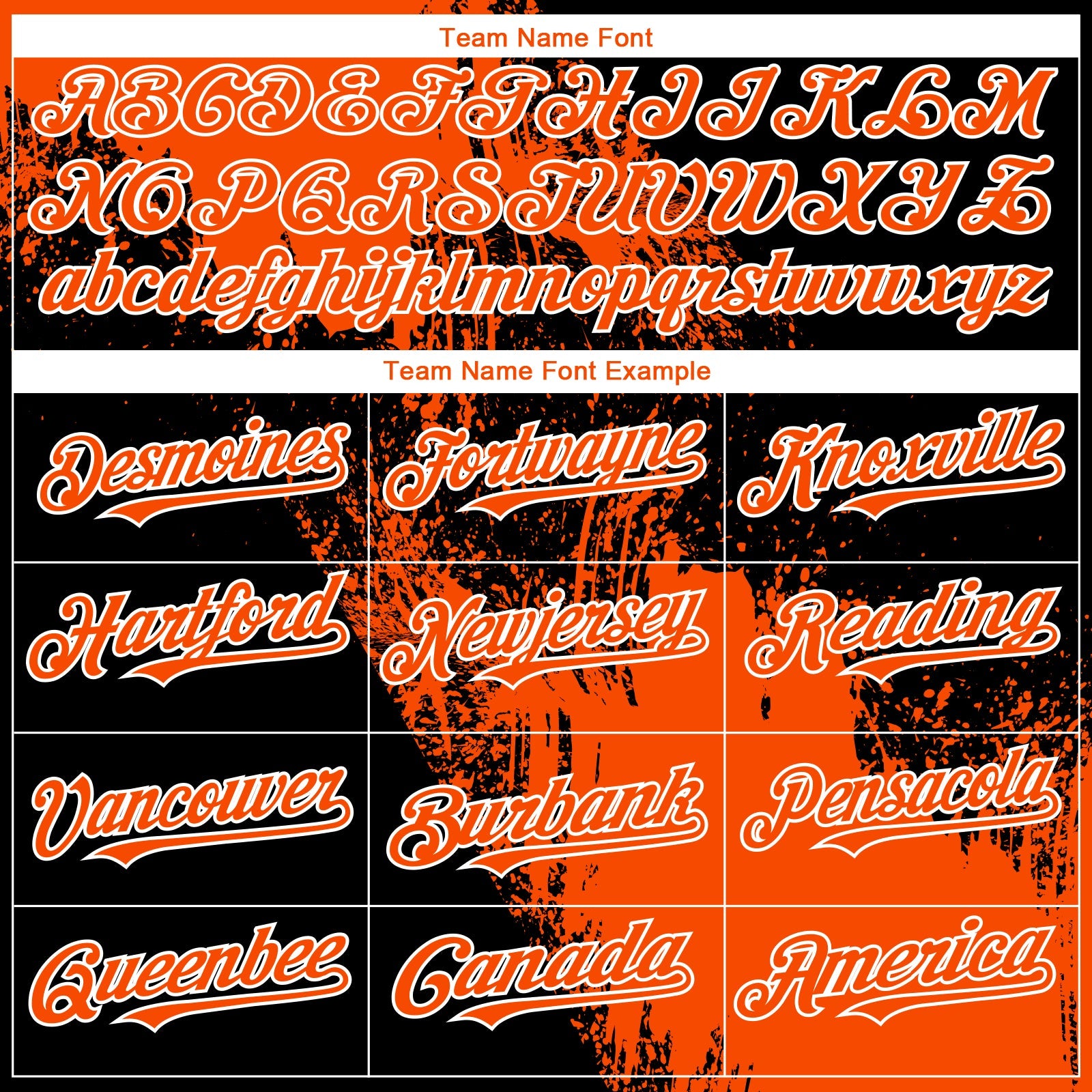 Custom Orange Black-White 3D Pattern Abstract Brush Stroke Two-Button Unisex Softball Jersey view 4