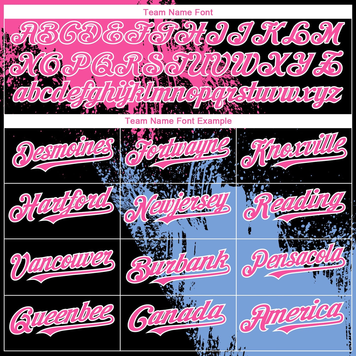 Custom Black Pink-Light Blue 3D Pattern Abstract Brush Stroke Two-Button Unisex Softball Jersey view 4