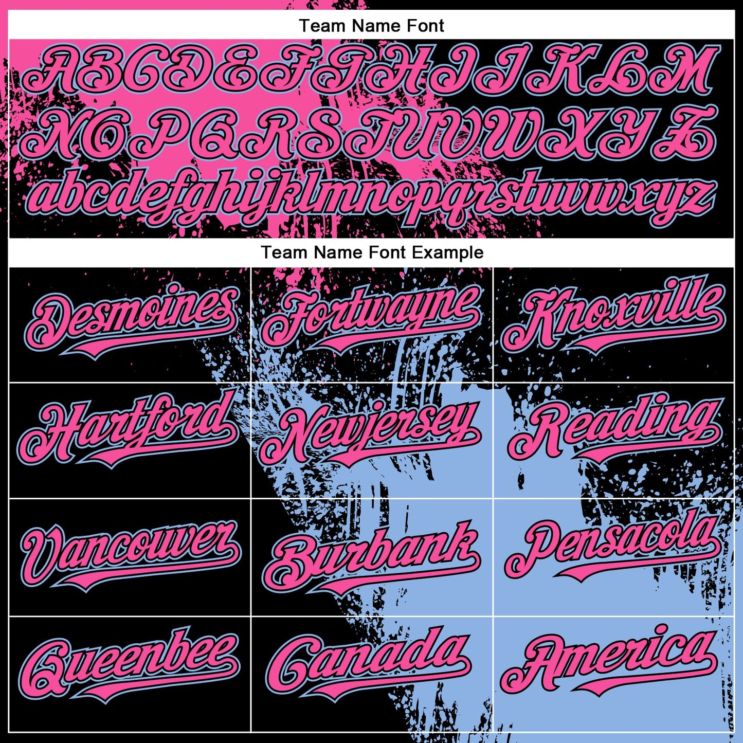 Custom Black Pink-Light Blue 3D Pattern Abstract Brush Stroke Two-Button Unisex Softball Jersey view 4