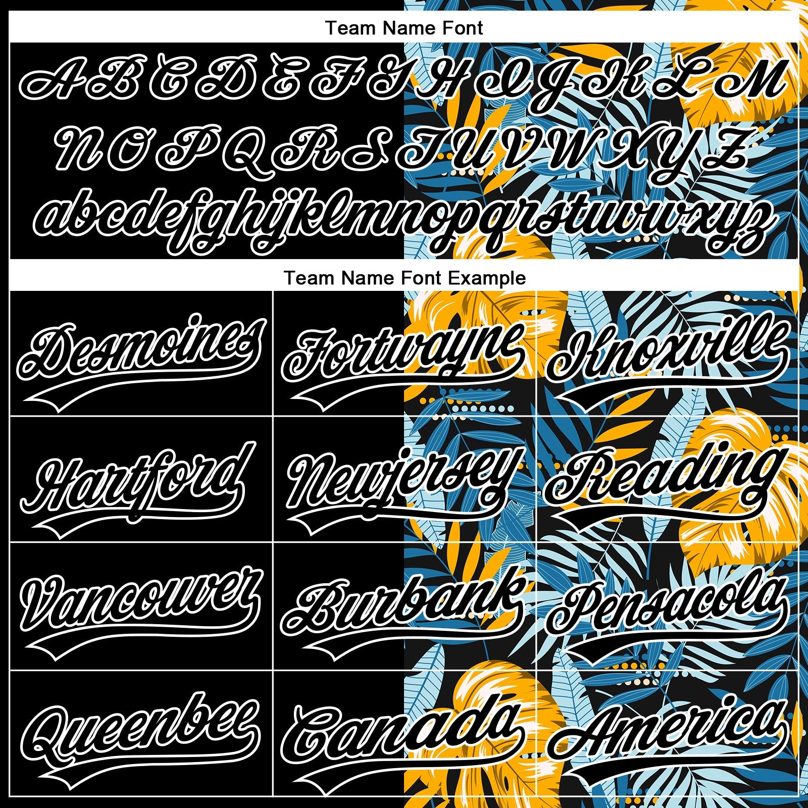 Custom Black White 3D Pattern Hawaii Tropical Leaves Two-Button Unisex Softball Jersey view 4