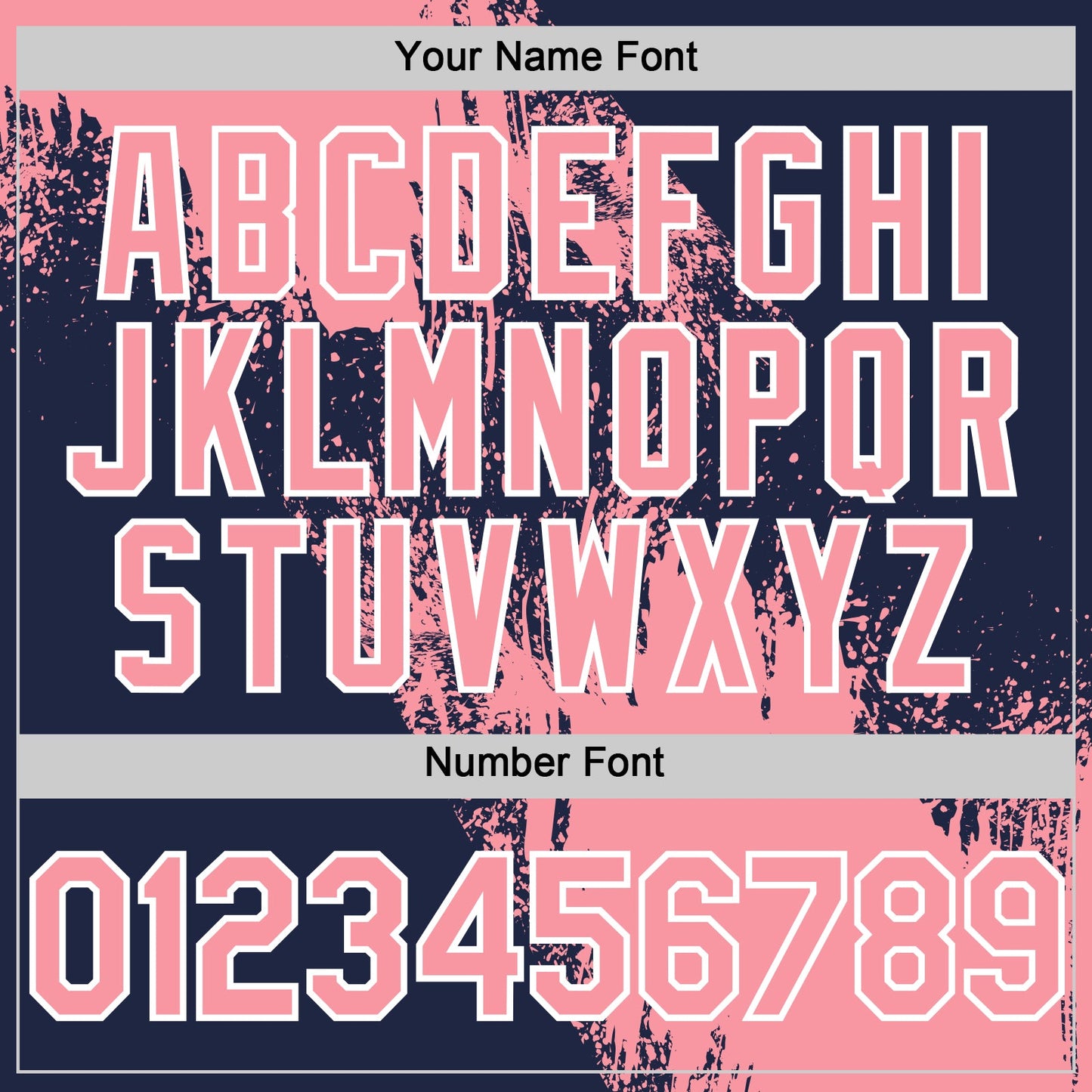 Custom Medium Pink Navy-White 3D Pattern Abstract Brush Stroke Two-Button Unisex Softball Jersey view 5