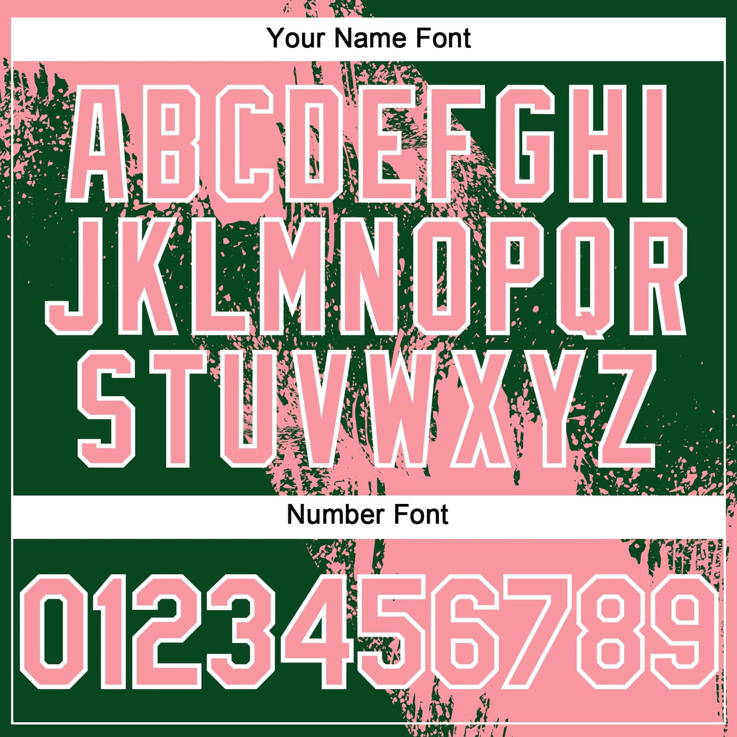 Custom Medium Pink Green-White 3D Pattern Abstract Brush Stroke Two-Button Unisex Softball Jersey view 5