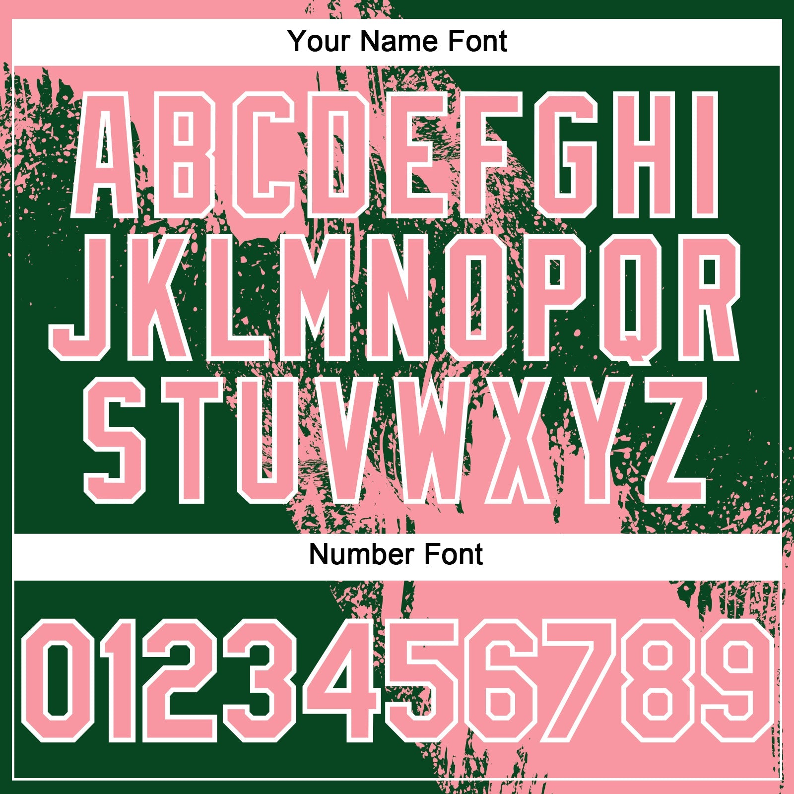 Custom Medium Pink Green-White 3D Pattern Abstract Brush Stroke Two-Button Unisex Softball Jersey view 5