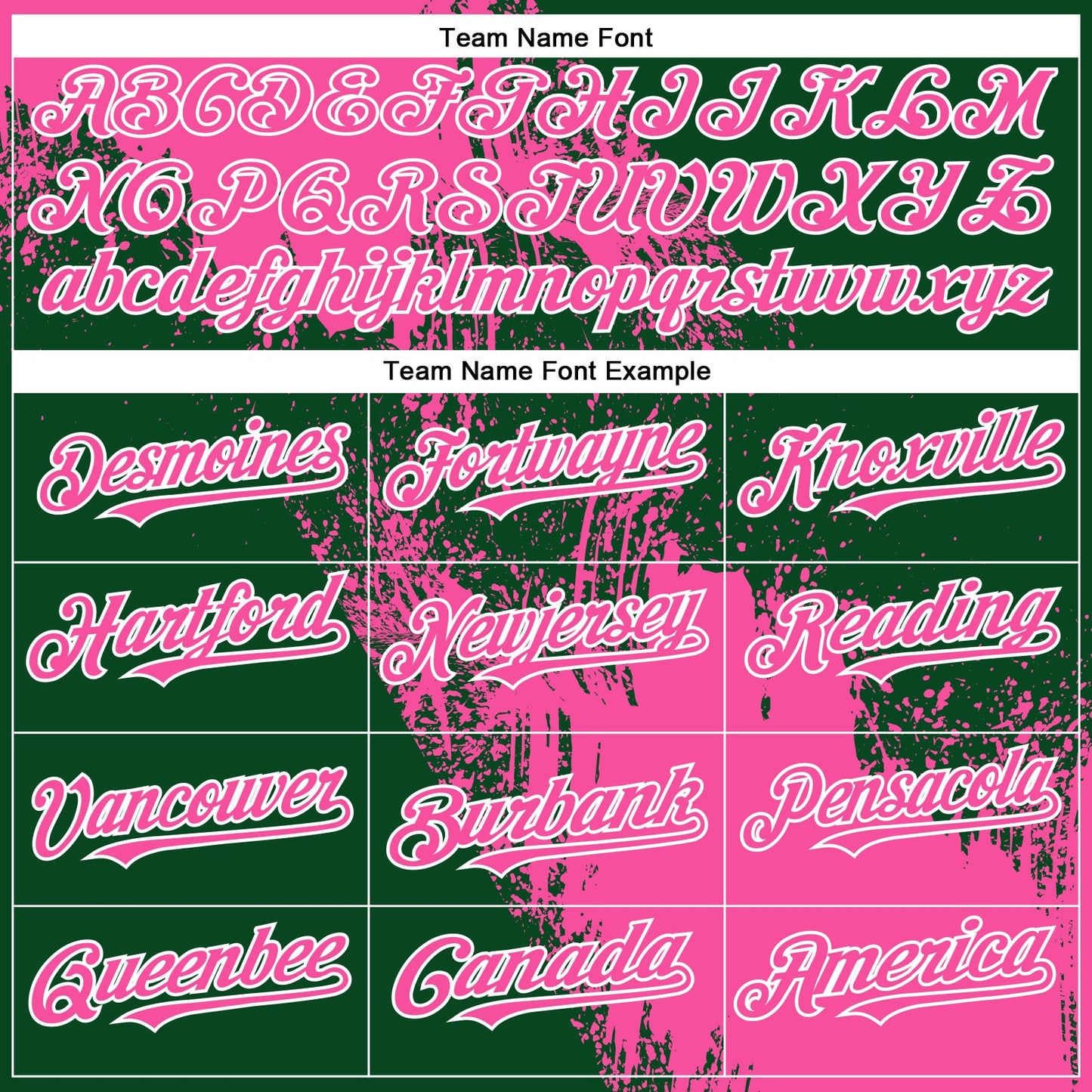 Custom Pink Green-White 3D Pattern Abstract Brush Stroke Two-Button Unisex Softball Jersey view 4