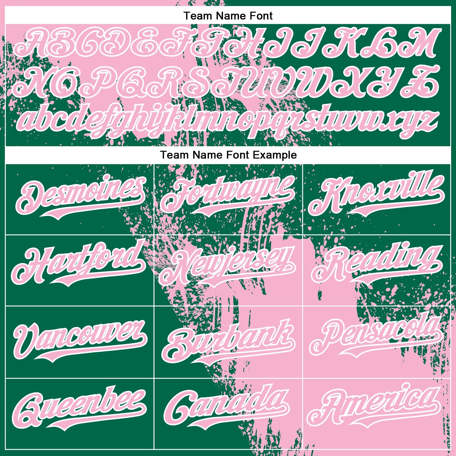 Custom Light Pink Kelly Green-White 3D Pattern Abstract Brush Stroke Two-Button Unisex Softball Jersey view 4