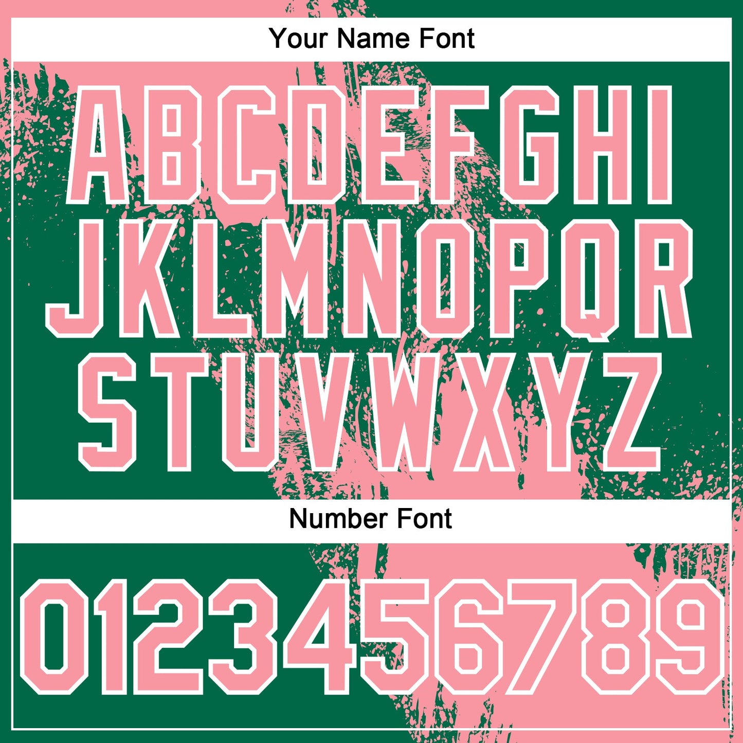 Custom Medium Pink Kelly Green-White 3D Pattern Abstract Brush Stroke Two-Button Unisex Softball Jersey view 5