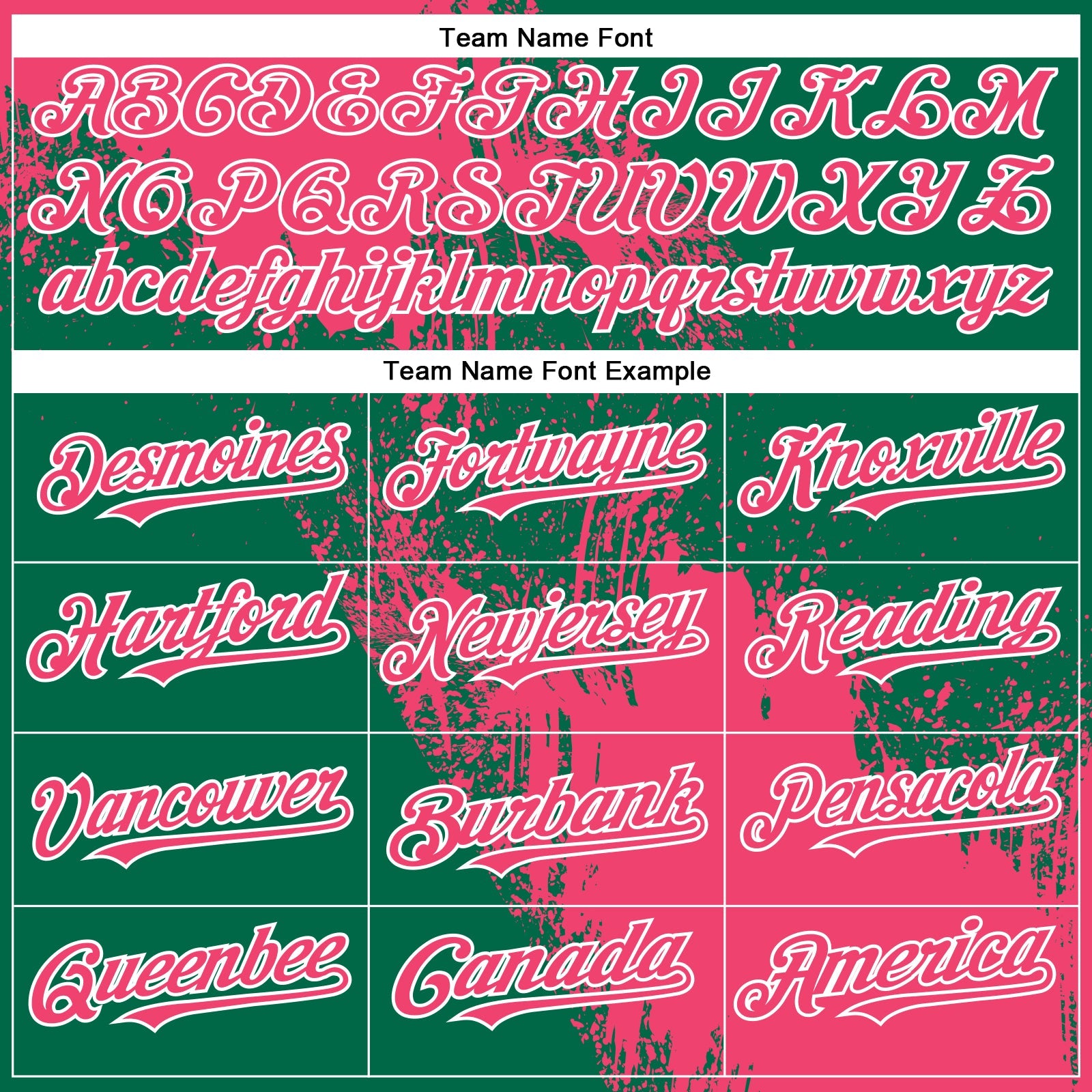 Custom Neon Pink Kelly Green-White 3D Pattern Abstract Brush Stroke Two-Button Unisex Softball Jersey view 4