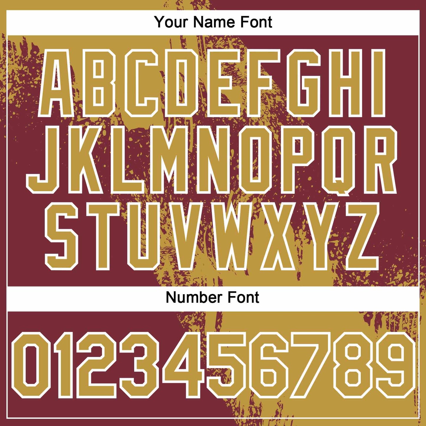 Custom Old Gold Burgundy-White 3D Pattern Abstract Brush Stroke Two-Button Unisex Softball Jersey view 5