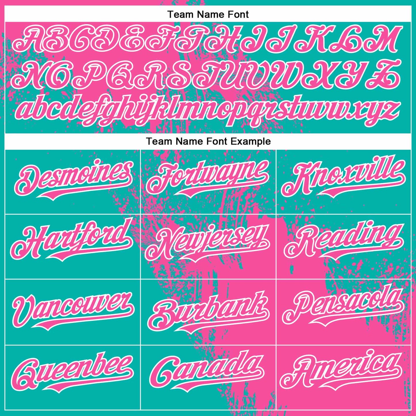 Custom Pink Aqua-White 3D Pattern Abstract Brush Stroke Two-Button Unisex Softball Jersey view 4