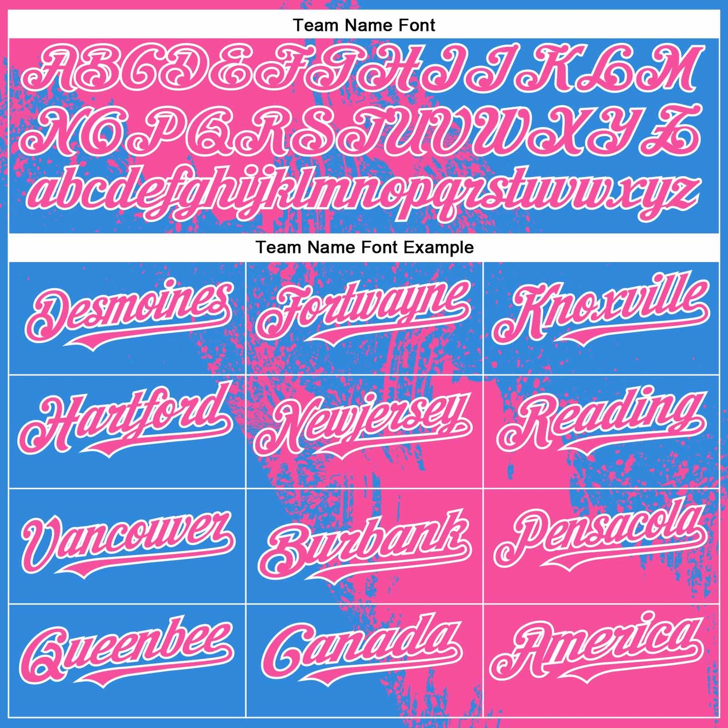 Custom Pink Electric Blue-White 3D Pattern Abstract Brush Stroke Two-Button Unisex Softball Jersey view 4