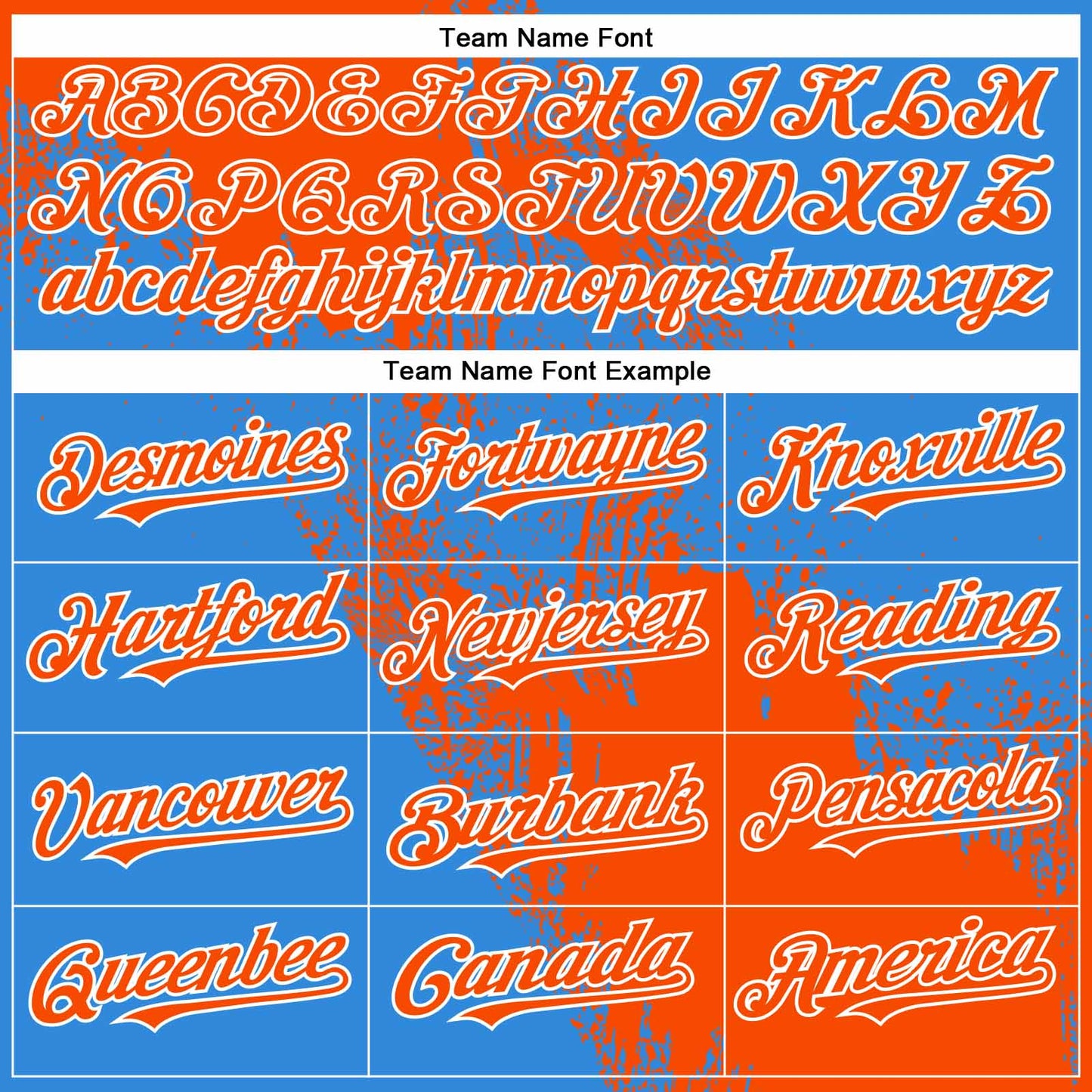 Custom Orange Electric Blue-White 3D Pattern Abstract Brush Stroke Two-Button Unisex Softball Jersey view 4