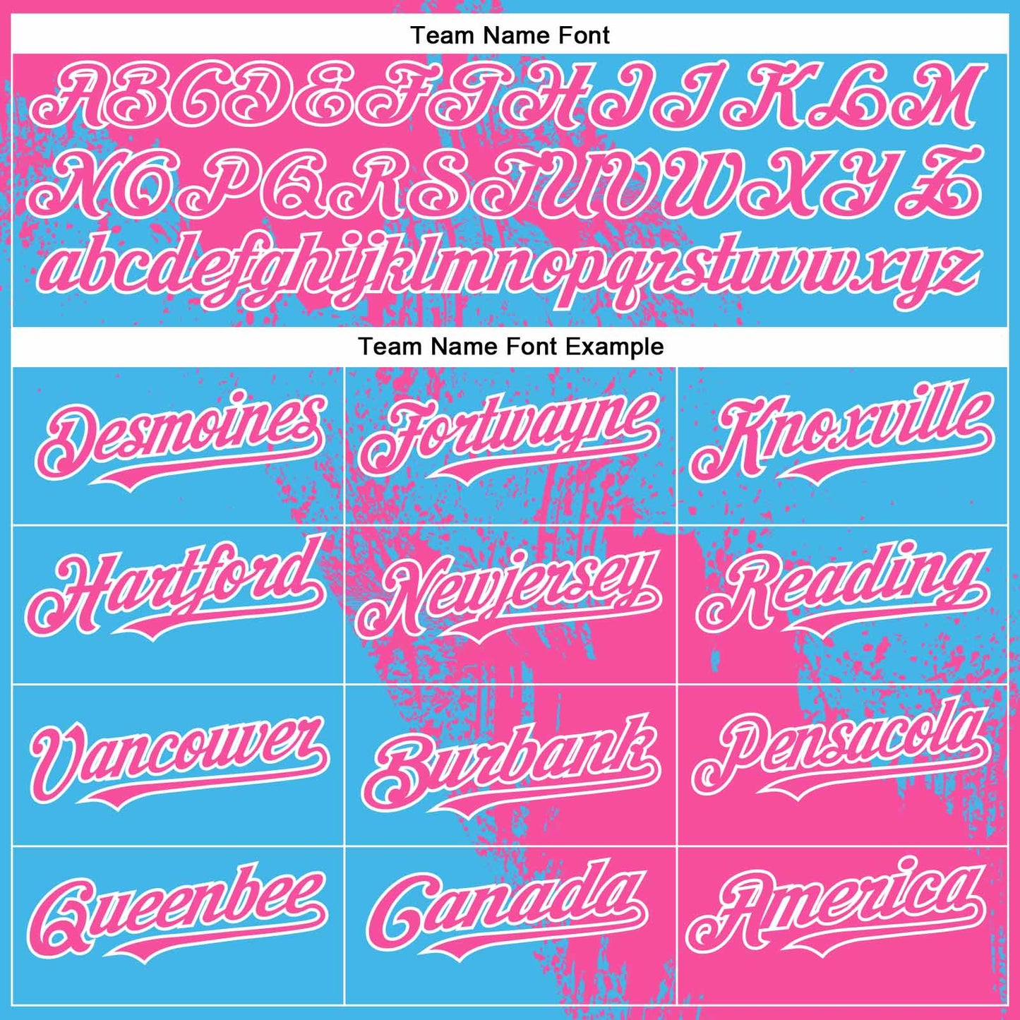 Custom Pink Sky Blue-White 3D Pattern Abstract Brush Stroke Two-Button Unisex Softball Jersey view 4