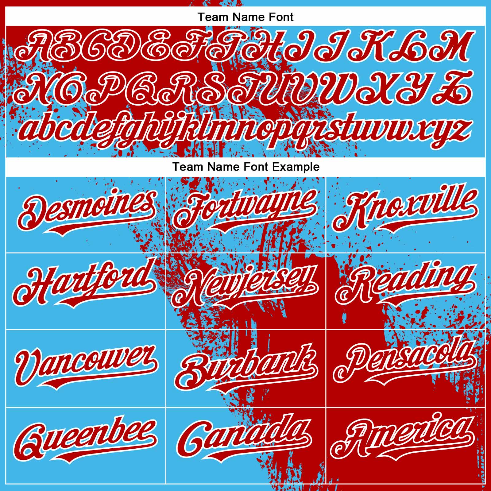 Custom Red Sky Blue-White 3D Pattern Abstract Brush Stroke Two-Button Unisex Softball Jersey view 4