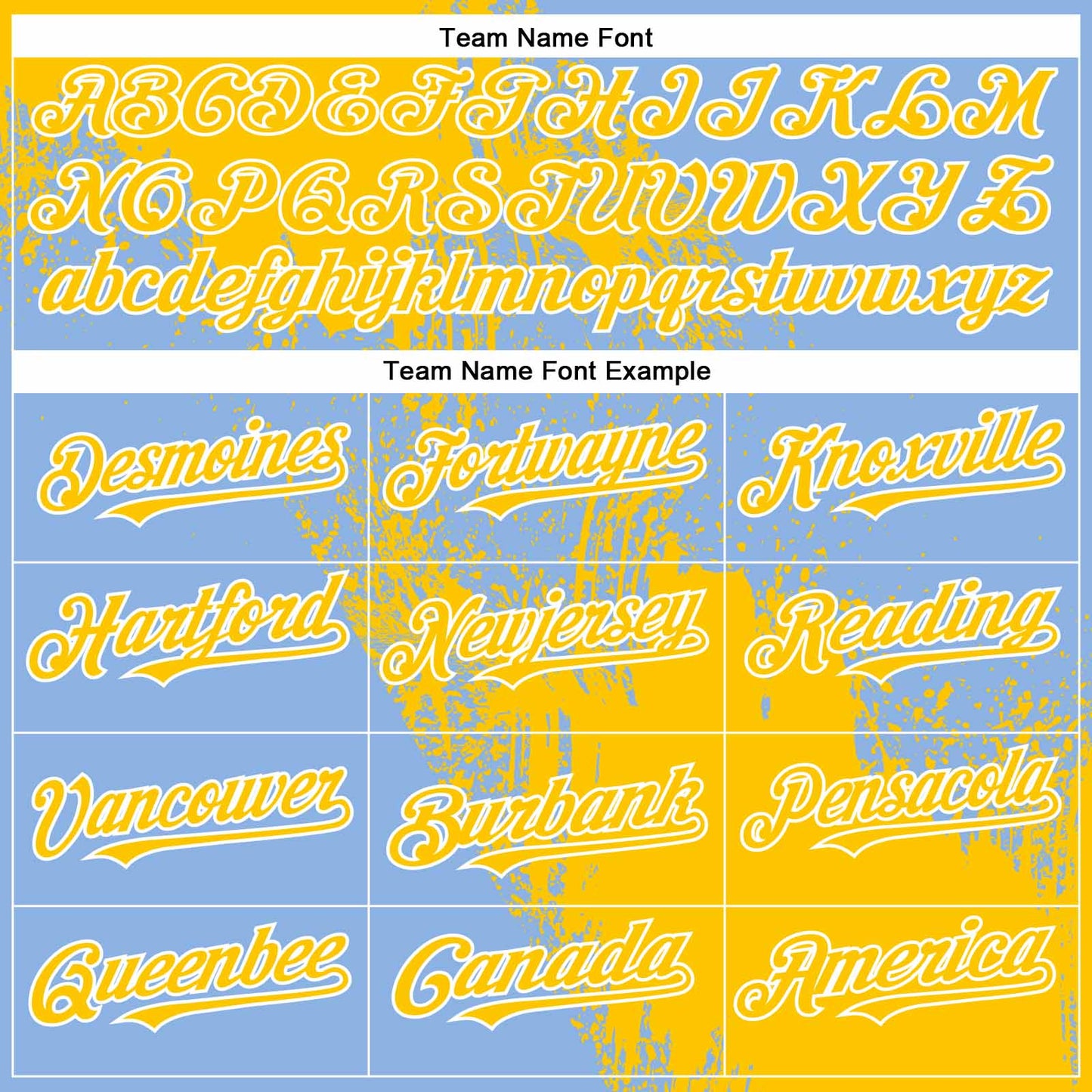 Custom Yellow Light Blue-White 3D Pattern Abstract Brush Stroke Two-Button Unisex Softball Jersey view 4