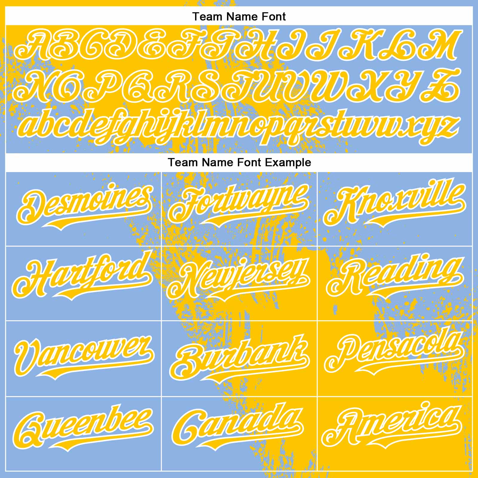 Custom Yellow Light Blue-White 3D Pattern Abstract Brush Stroke Two-Button Unisex Softball Jersey view 4