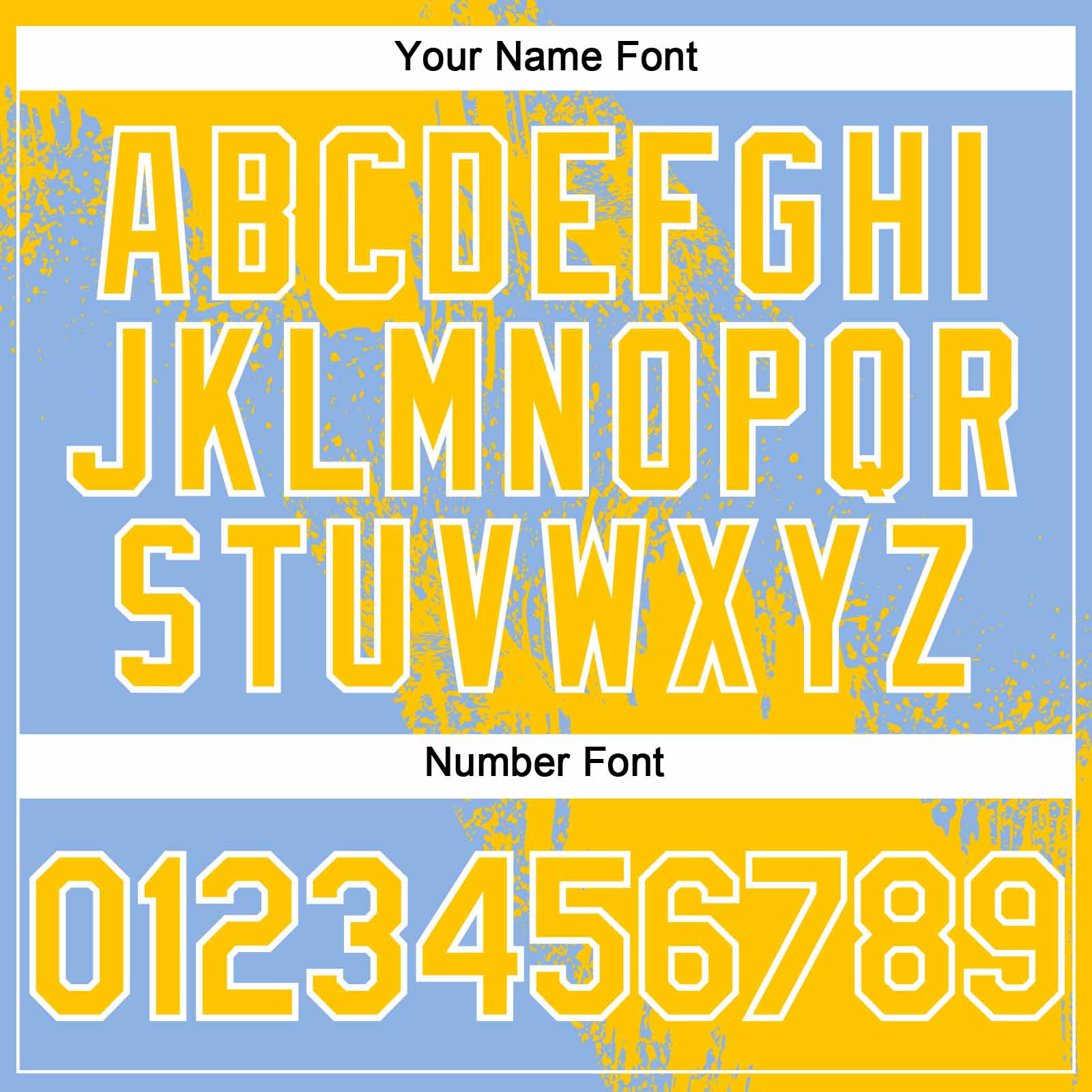 Custom Yellow Light Blue-White 3D Pattern Abstract Brush Stroke Two-Button Unisex Softball Jersey view 5