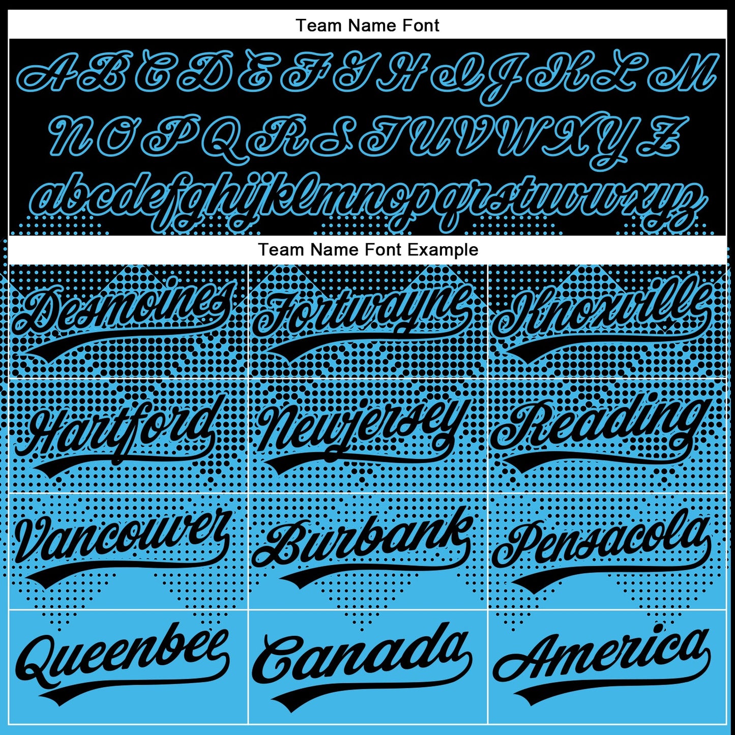 Custom Black Sky Blue 3D Gradient Square Shape Two-Button Unisex Softball Jersey view 4