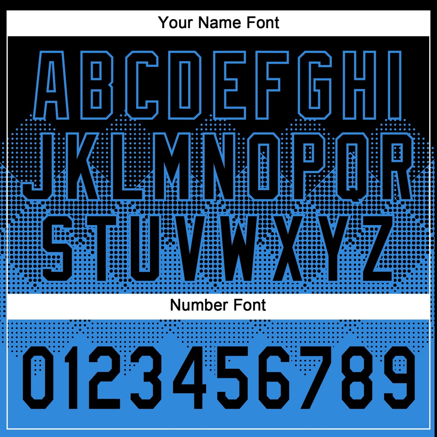 Custom Black Electric Blue 3D Gradient Square Shape Two-Button Unisex Softball Jersey view 5