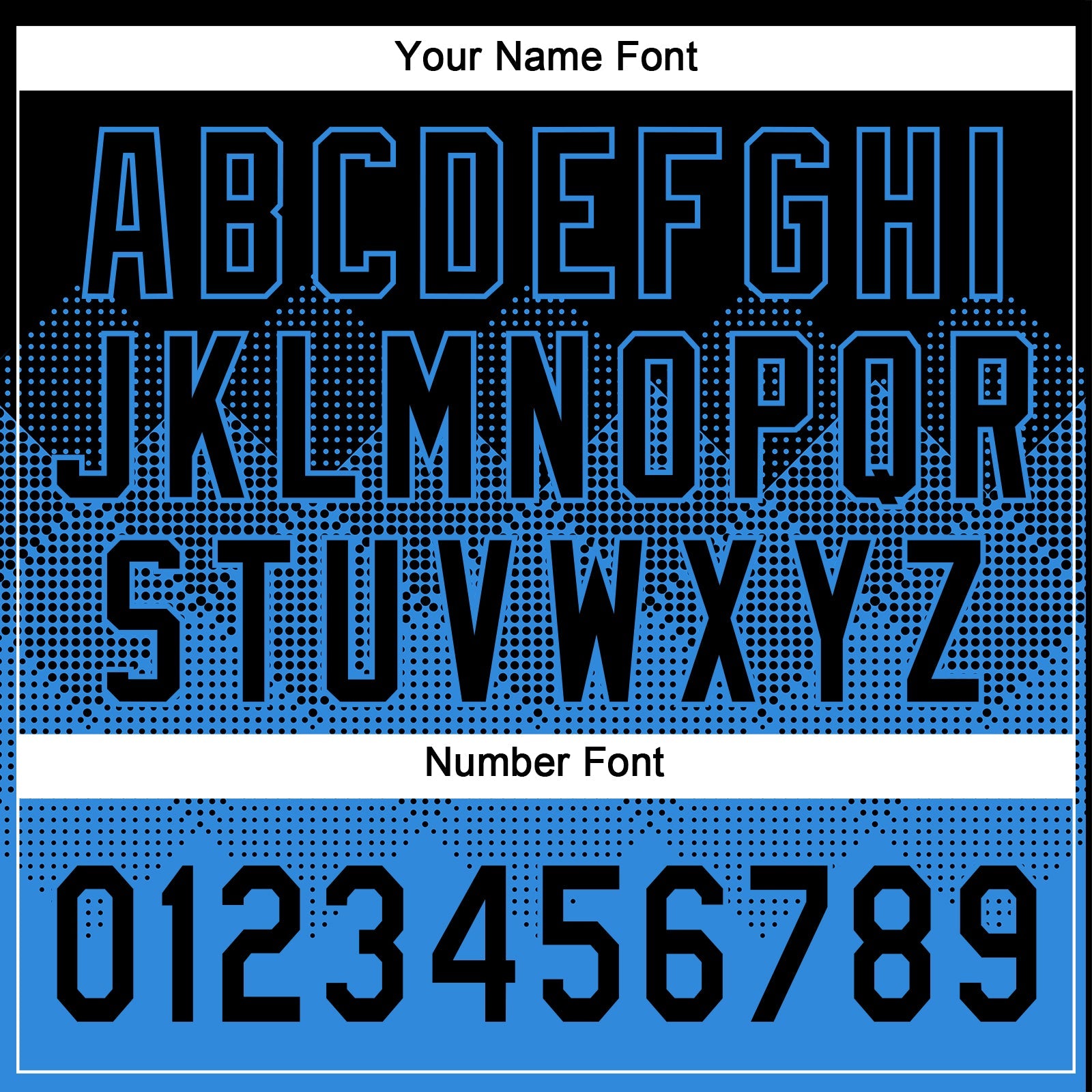 Custom Black Electric Blue 3D Gradient Square Shape Two-Button Unisex Softball Jersey view 5