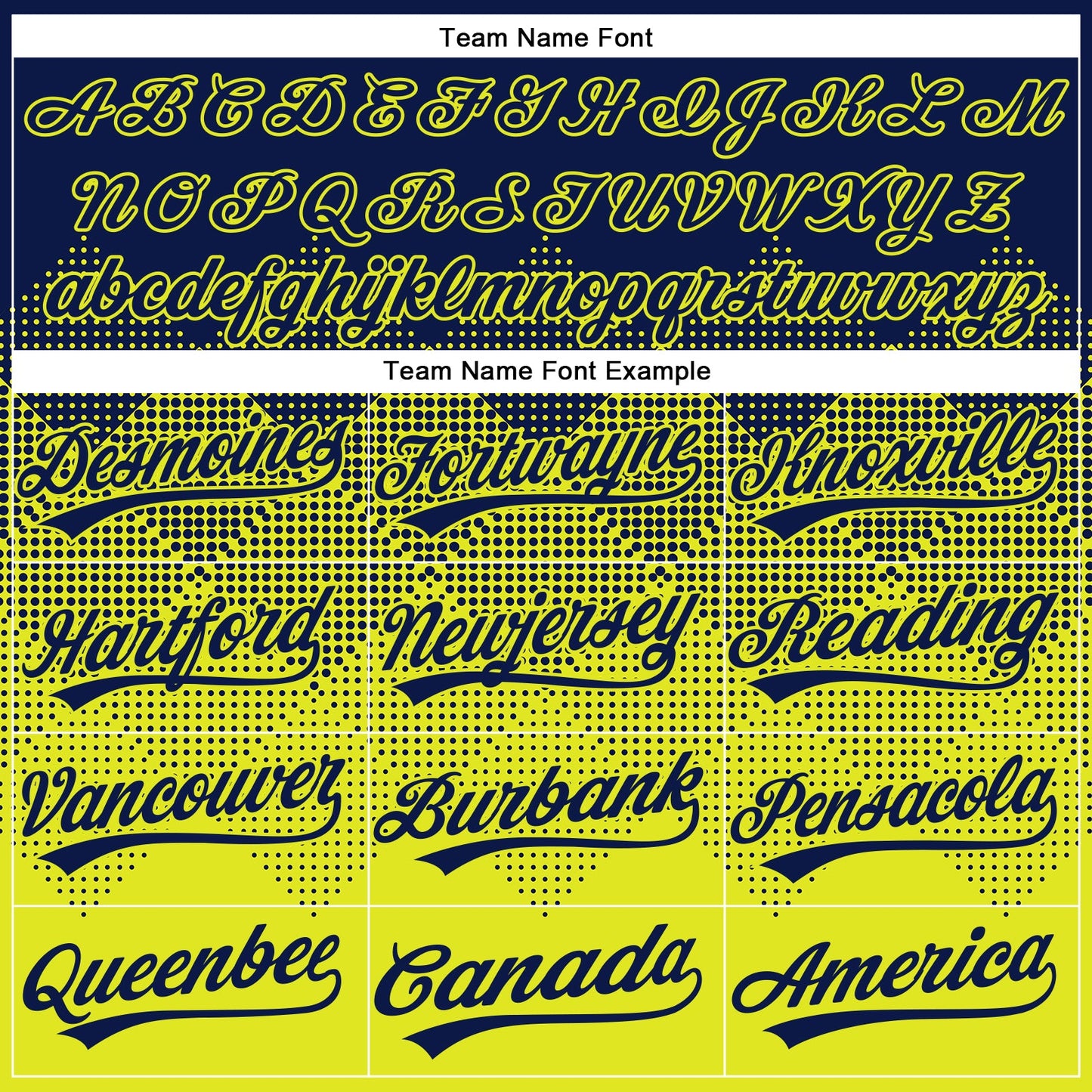 Custom Navy Neon Yellow 3D Gradient Square Shape Two-Button Unisex Softball Jersey view 4