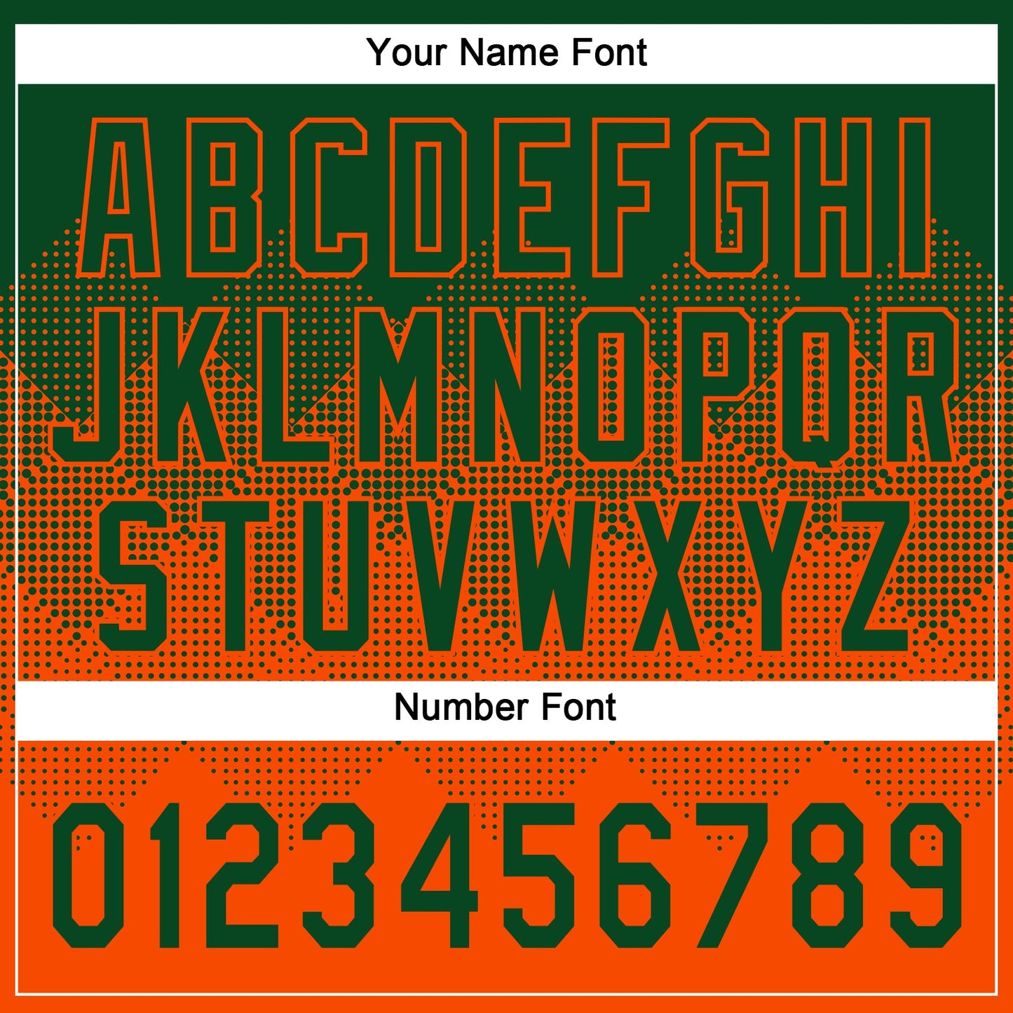 Custom Green Orange 3D Gradient Square Shape Two-Button Unisex Softball Jersey view 5