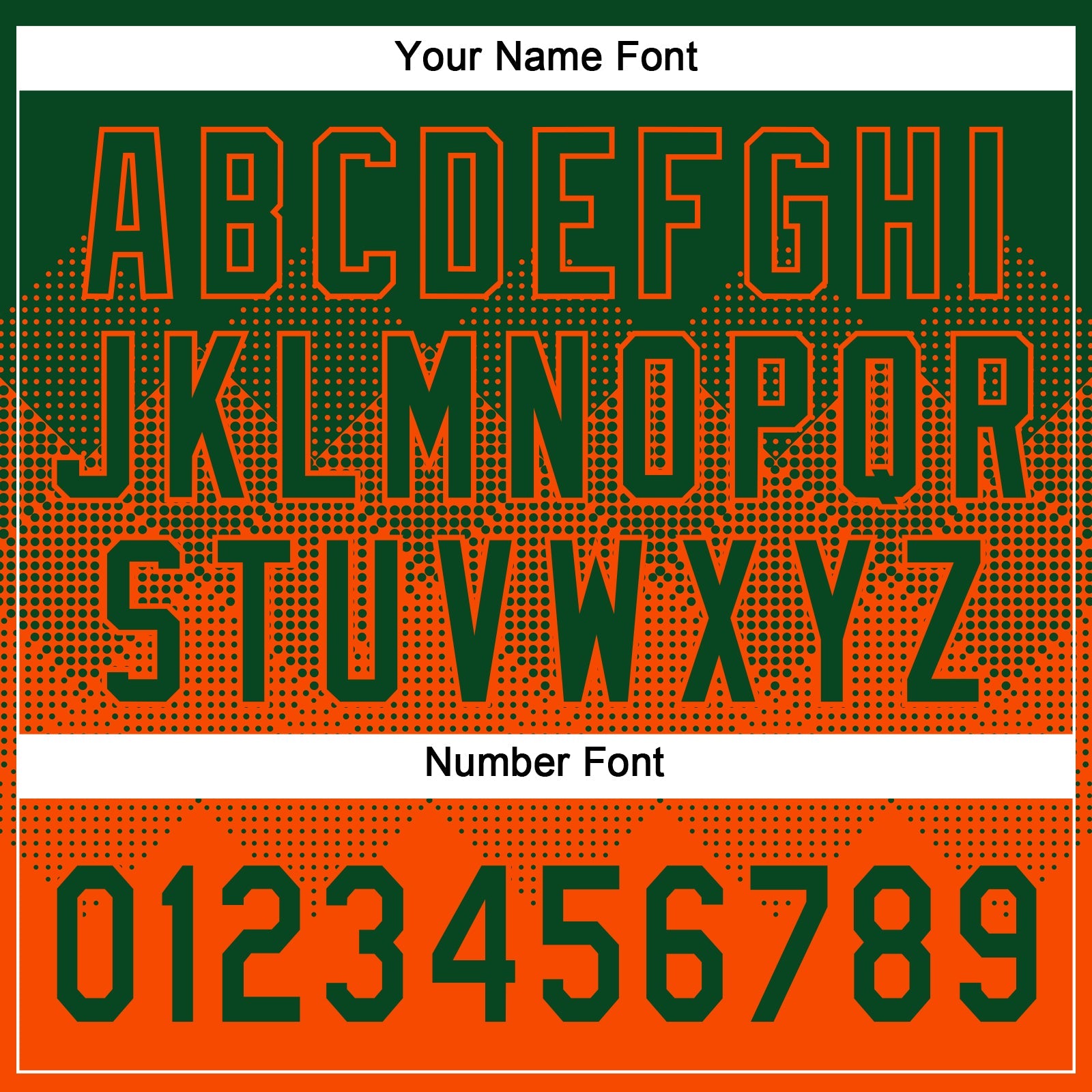 Custom Green Orange 3D Gradient Square Shape Two-Button Unisex Softball Jersey view 5