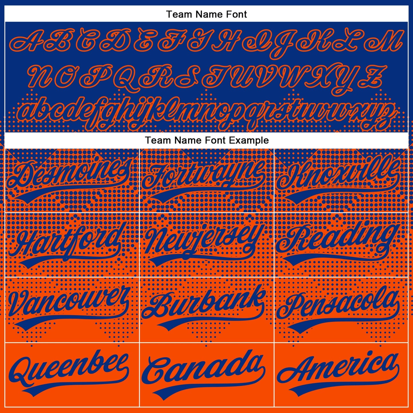 Custom Royal Orange 3D Gradient Square Shape Two-Button Unisex Softball Jersey view 4