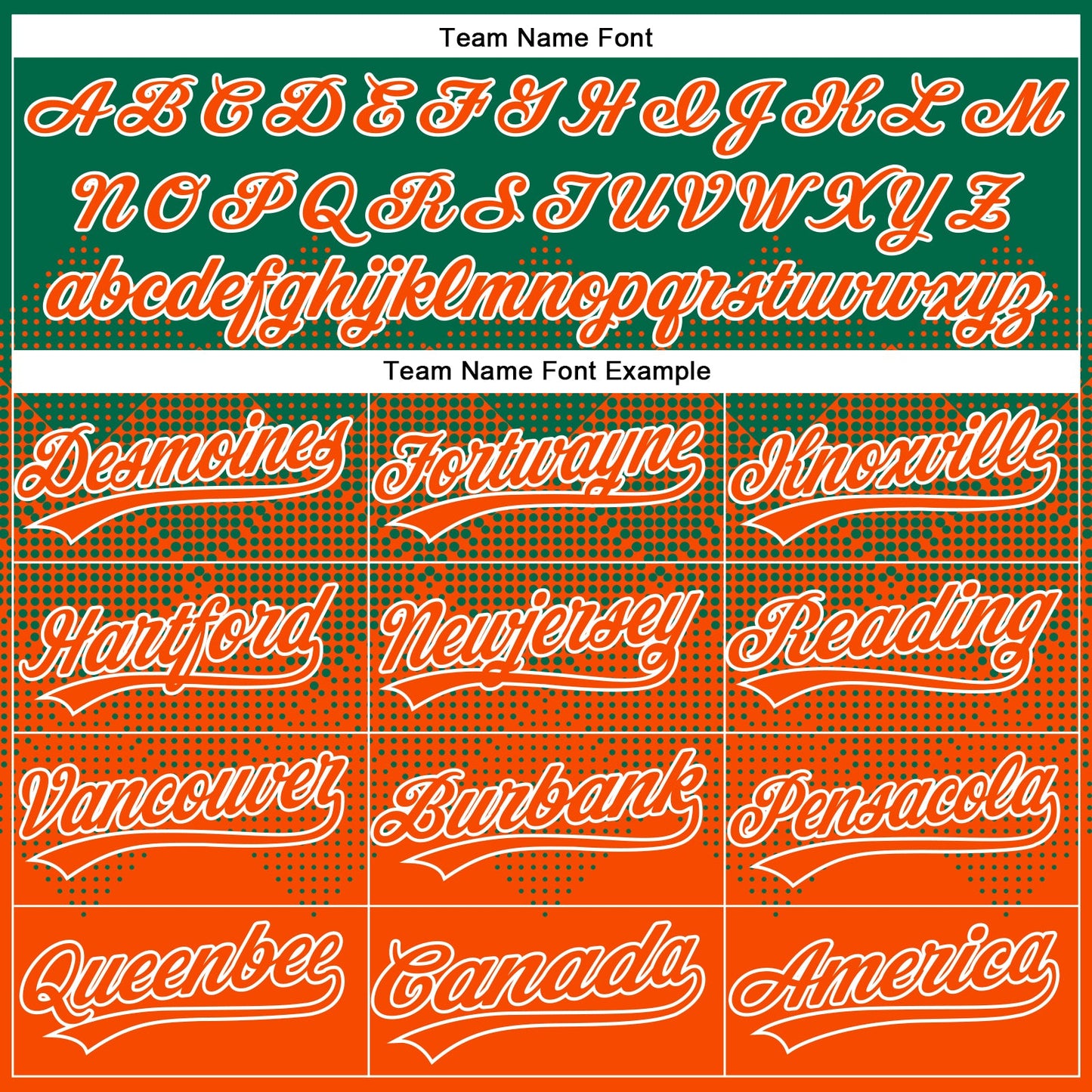 Custom Kelly Green Orange-White 3D Gradient Square Shape Two-Button Unisex Softball Jersey view 4