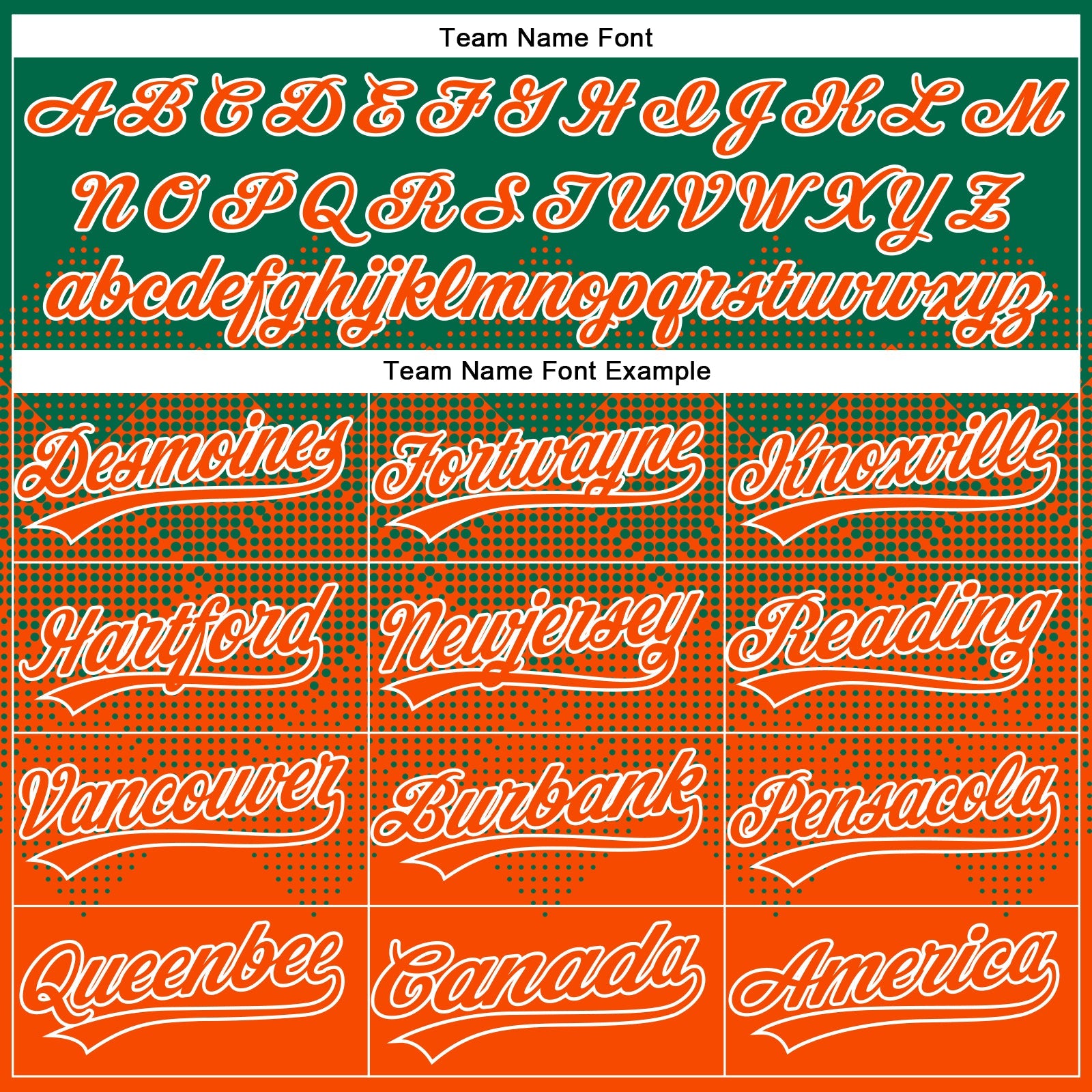 Custom Kelly Green Orange-White 3D Gradient Square Shape Two-Button Unisex Softball Jersey view 4