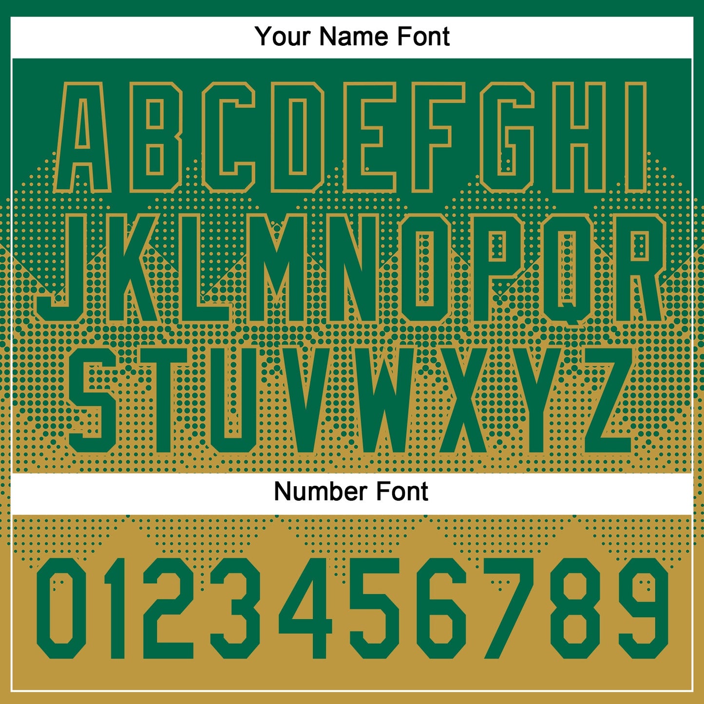 Custom Kelly Green Old Gold 3D Gradient Square Shape Two-Button Unisex Softball Jersey view 5