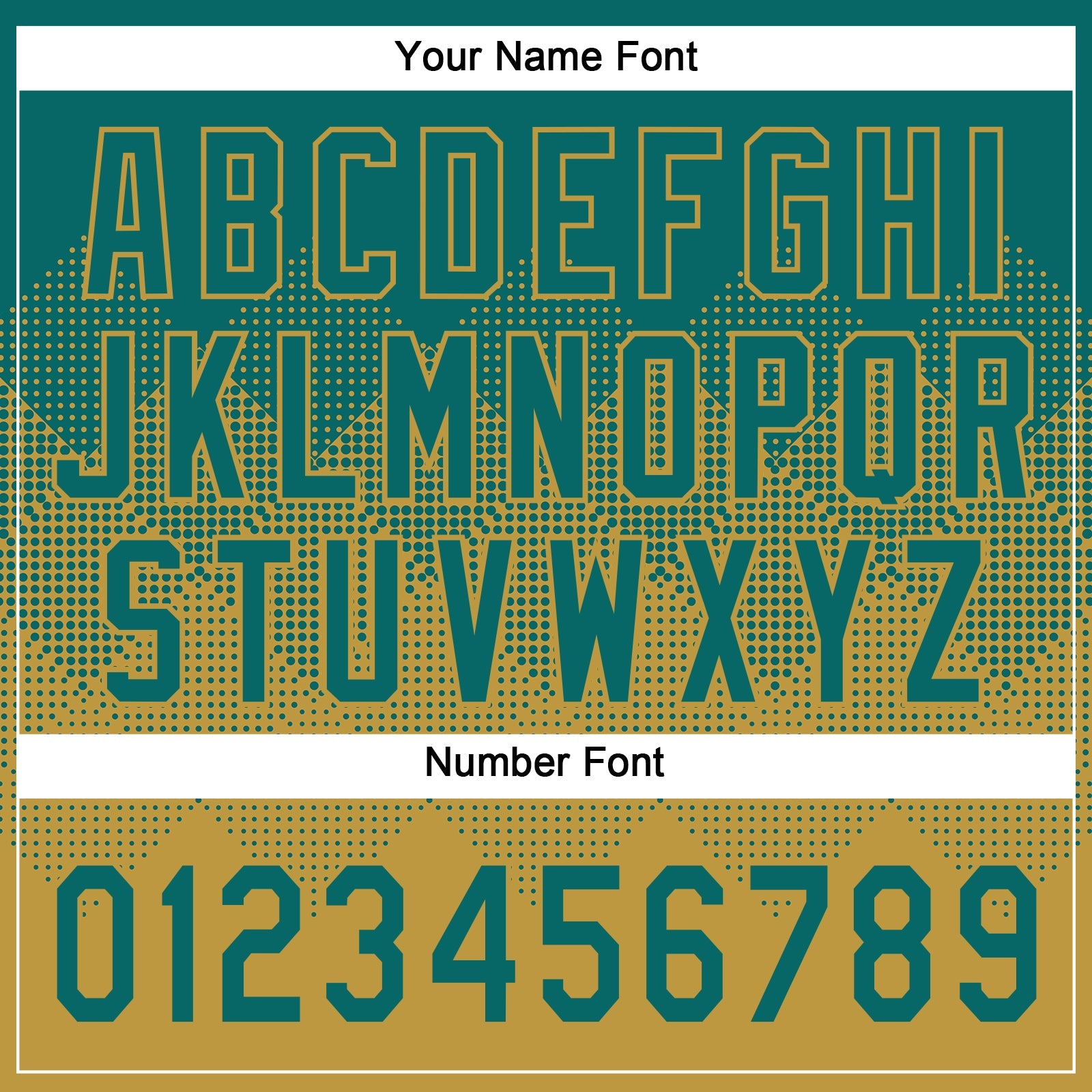 Custom Teal Old Gold 3D Gradient Square Shape Two-Button Unisex Softball Jersey view 5