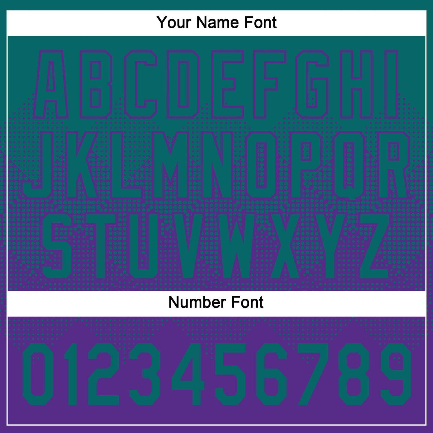 Custom Teal Purple 3D Gradient Square Shape Two-Button Unisex Softball Jersey view 5