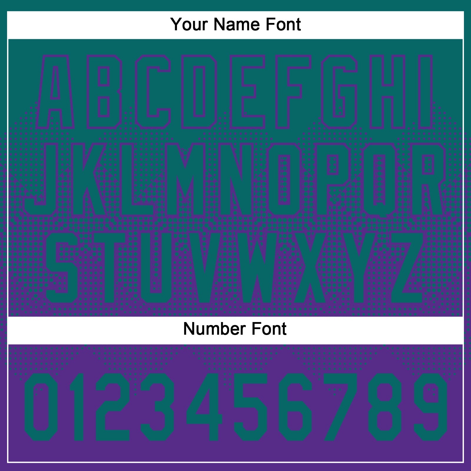 Custom Teal Purple 3D Gradient Square Shape Two-Button Unisex Softball Jersey view 5