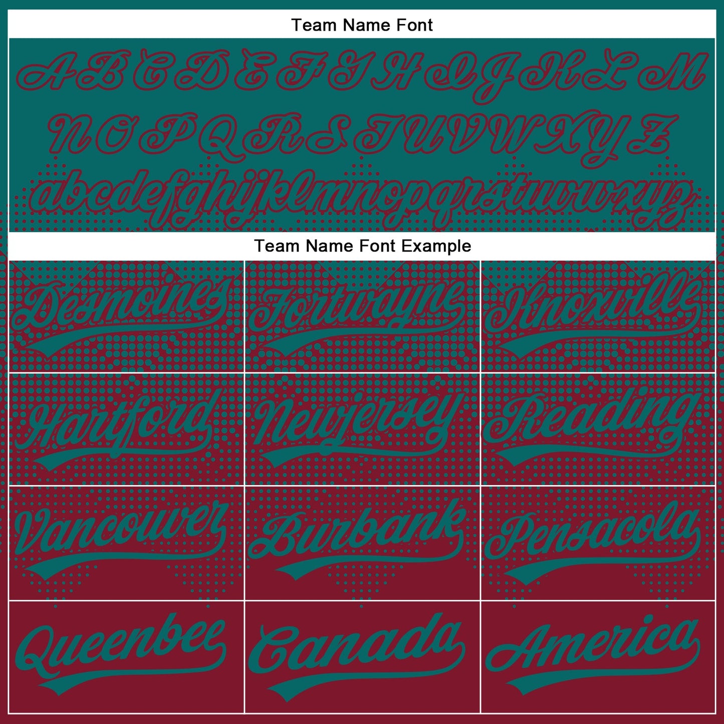 Custom Teal Crimson 3D Gradient Square Shape Two-Button Unisex Softball Jersey view 4