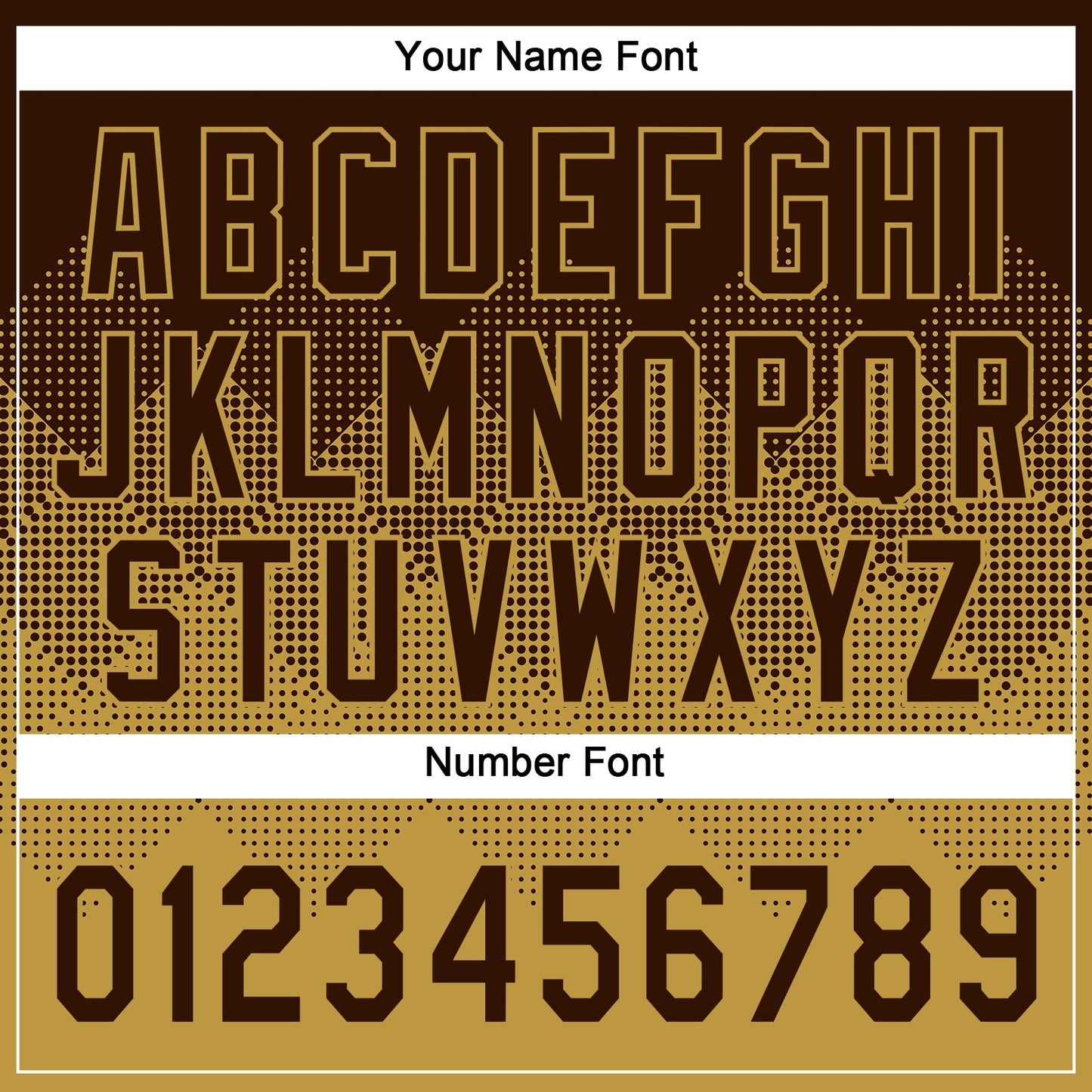 Custom Brown Old Gold 3D Gradient Square Shape Two-Button Unisex Softball Jersey view 5