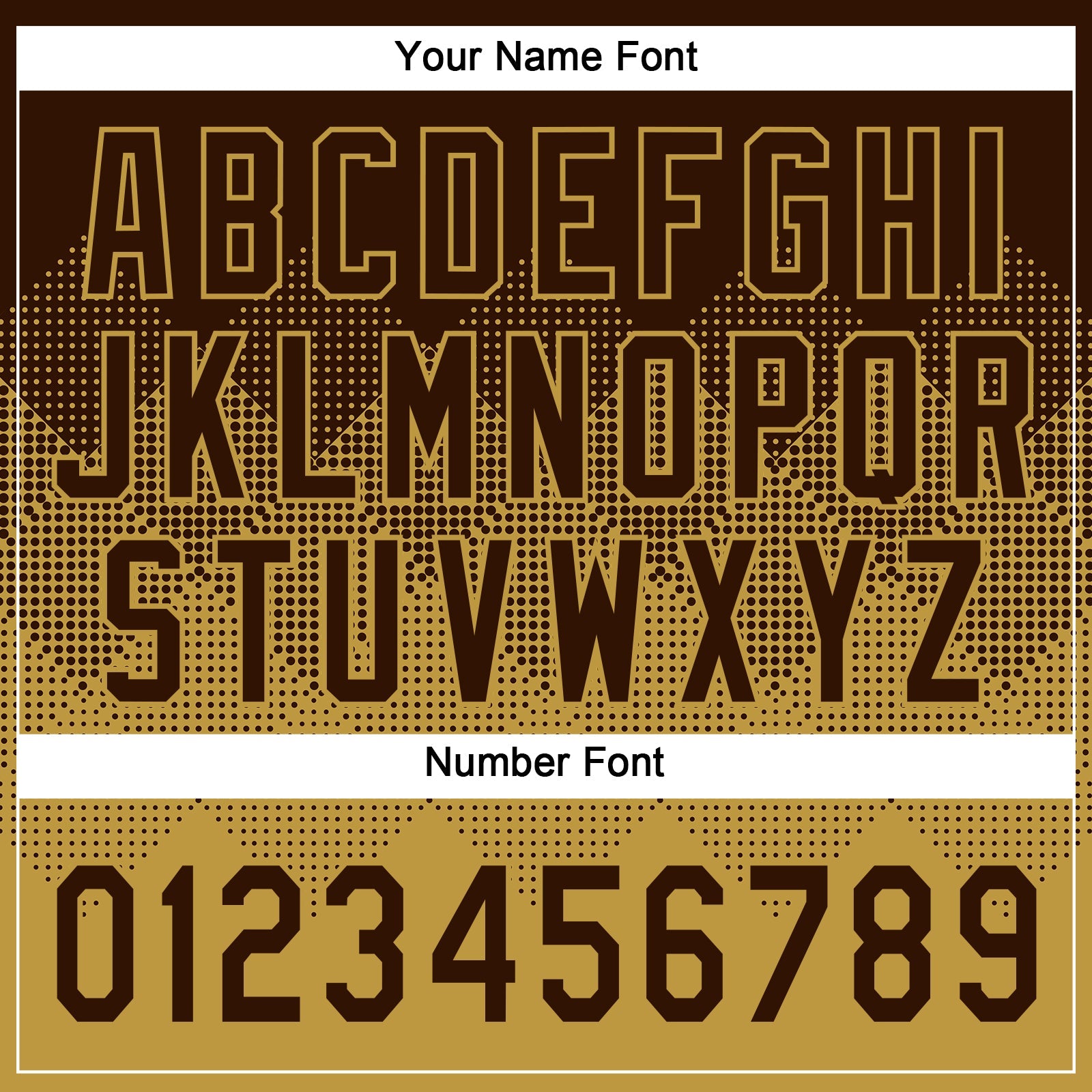 Custom Brown Old Gold 3D Gradient Square Shape Two-Button Unisex Softball Jersey view 5