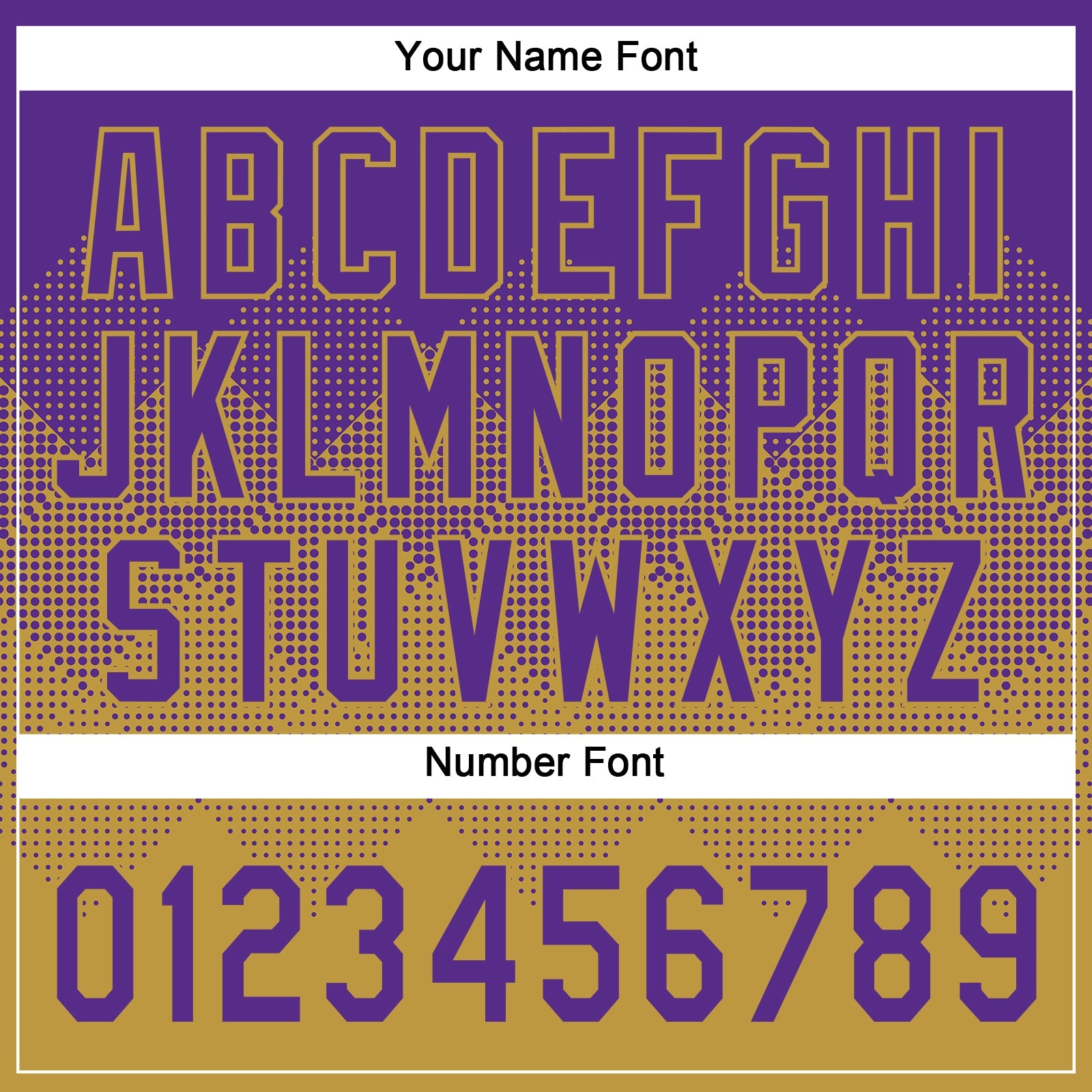 Custom Purple Old Gold 3D Gradient Square Shape Two-Button Unisex Softball Jersey view 5