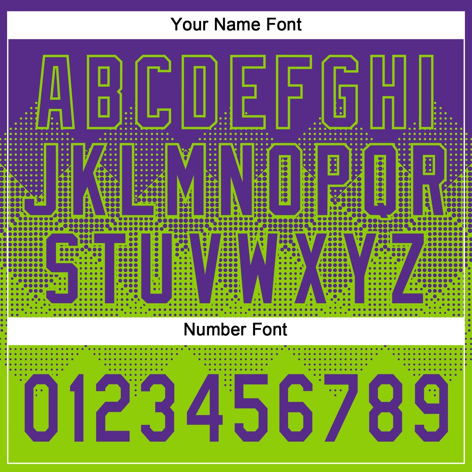 Custom Purple Neon Green 3D Gradient Square Shape Two-Button Unisex Softball Jersey view 5