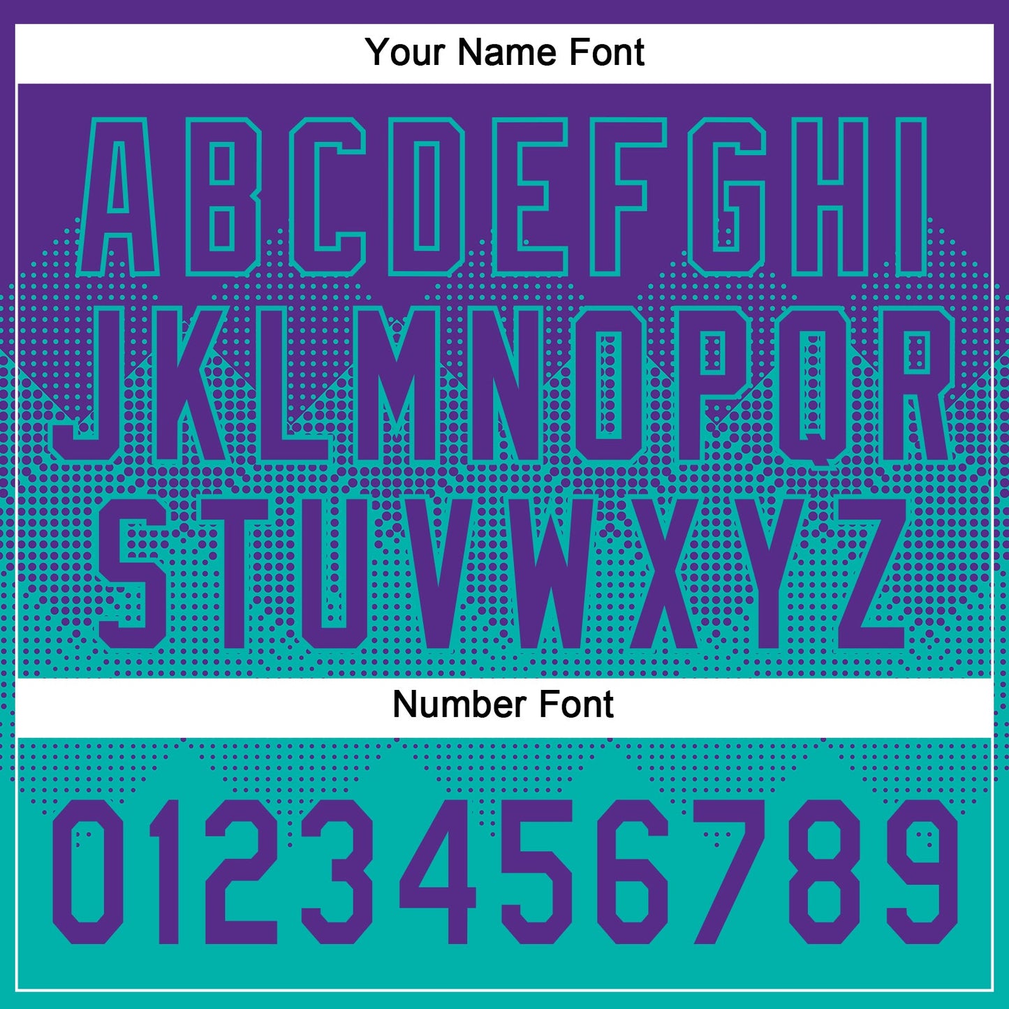 Custom Purple Aqua 3D Gradient Square Shape Two-Button Unisex Softball Jersey view 5
