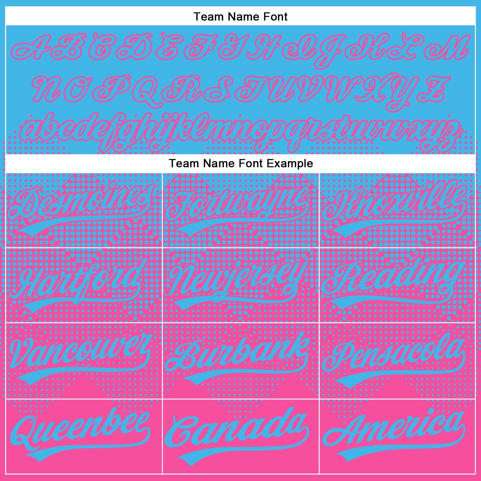 Custom Sky Blue Pink 3D Gradient Square Shape Two-Button Unisex Softball Jersey view 4
