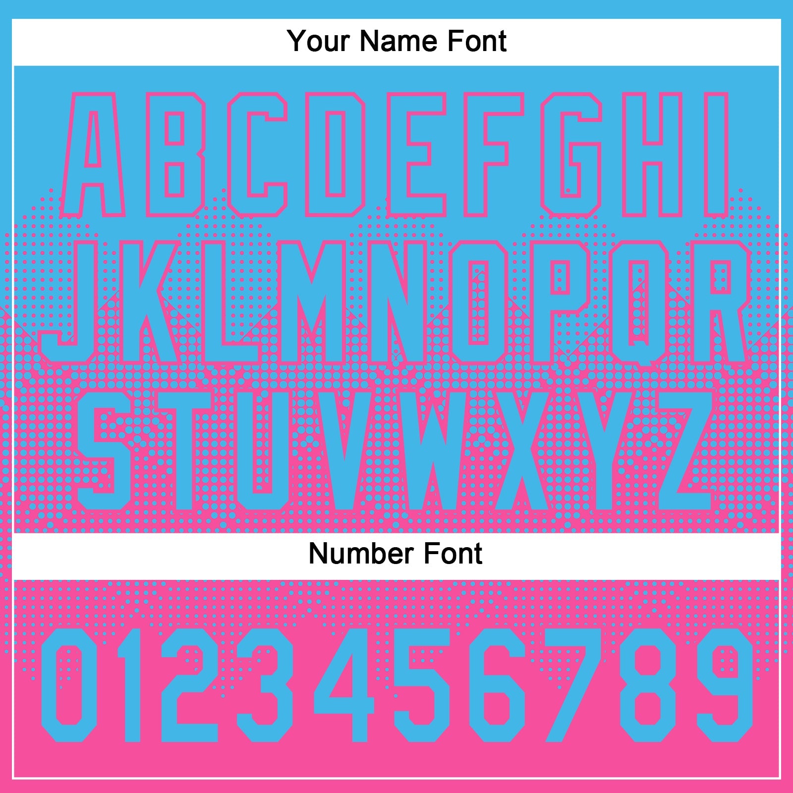 Custom Sky Blue Pink 3D Gradient Square Shape Two-Button Unisex Softball Jersey view 5