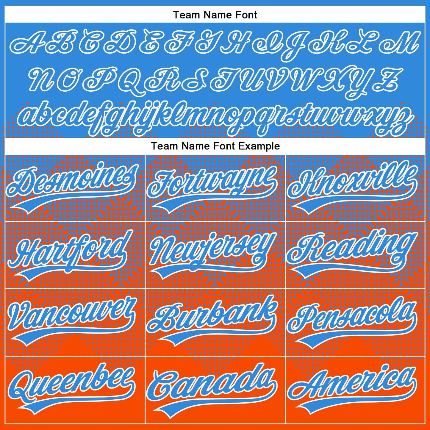 Custom Electric Blue Orange-White 3D Gradient Square Shape Two-Button Unisex Softball Jersey view 4