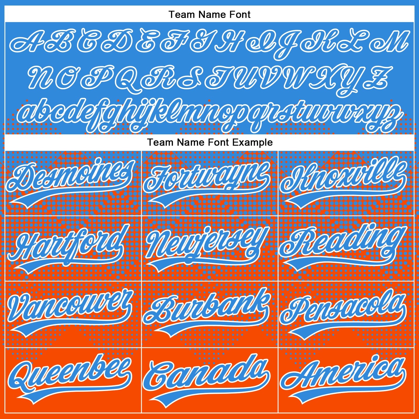Custom Electric Blue Orange-White 3D Gradient Square Shape Two-Button Unisex Softball Jersey view 4