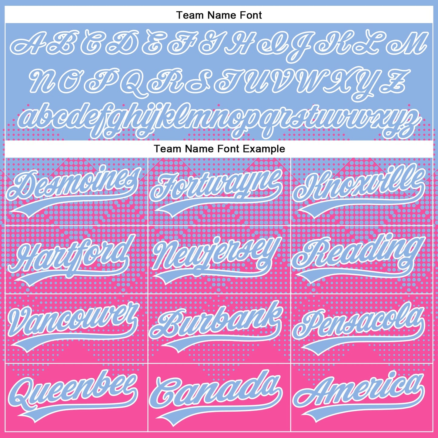 Custom Light Blue Pink-White 3D Gradient Square Shape Two-Button Unisex Softball Jersey view 4